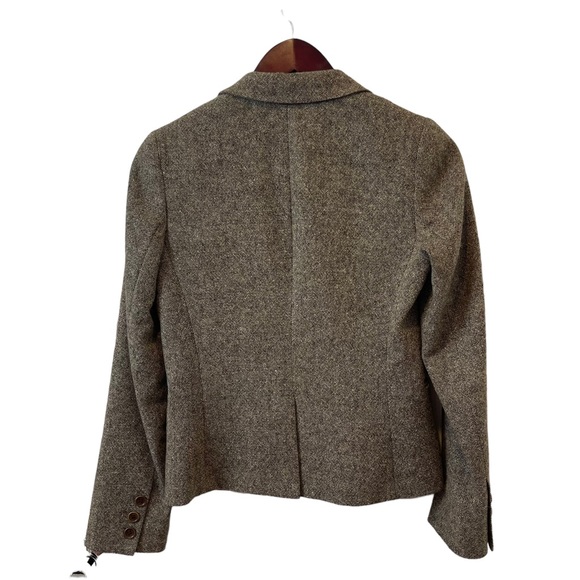 Theory Herringbone Tweed Wool Blend Jacket Sz. 2 - Picture 5 of 10